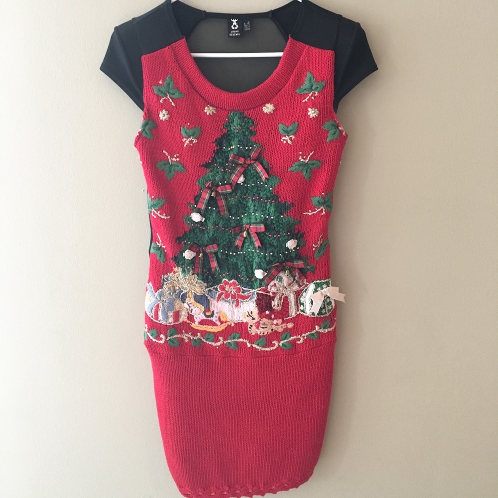 Urban Renewal Ugly Christmas Sweater Dress